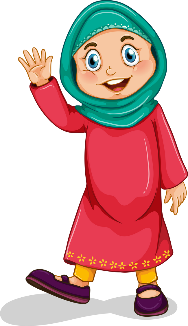 Muslim Girl Illustration